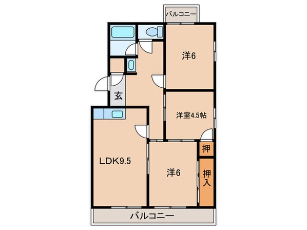 マンション武峰の物件間取画像